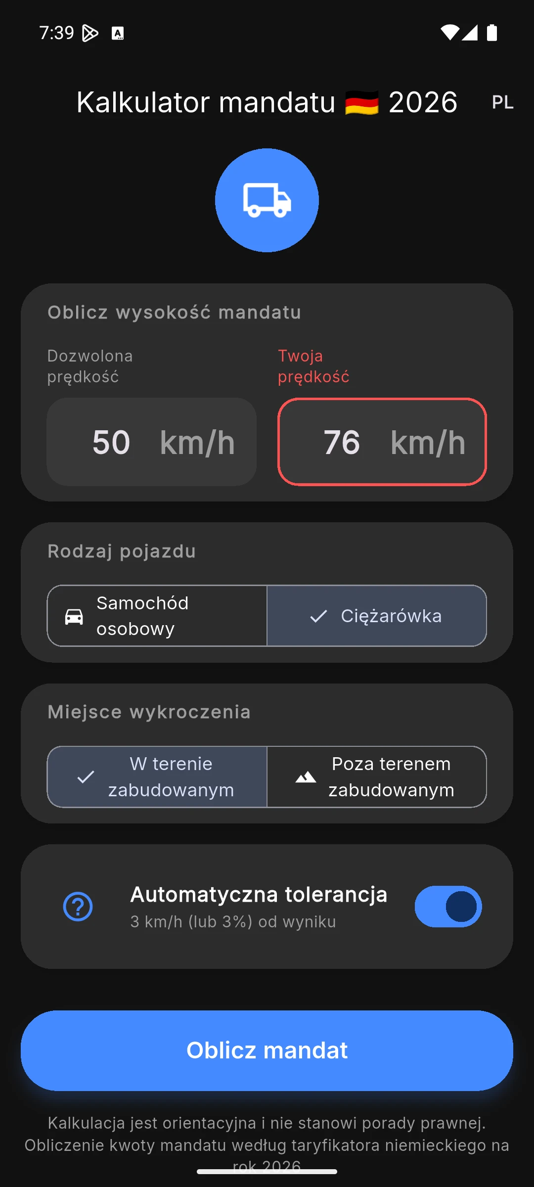 Kalkulator Mandatów